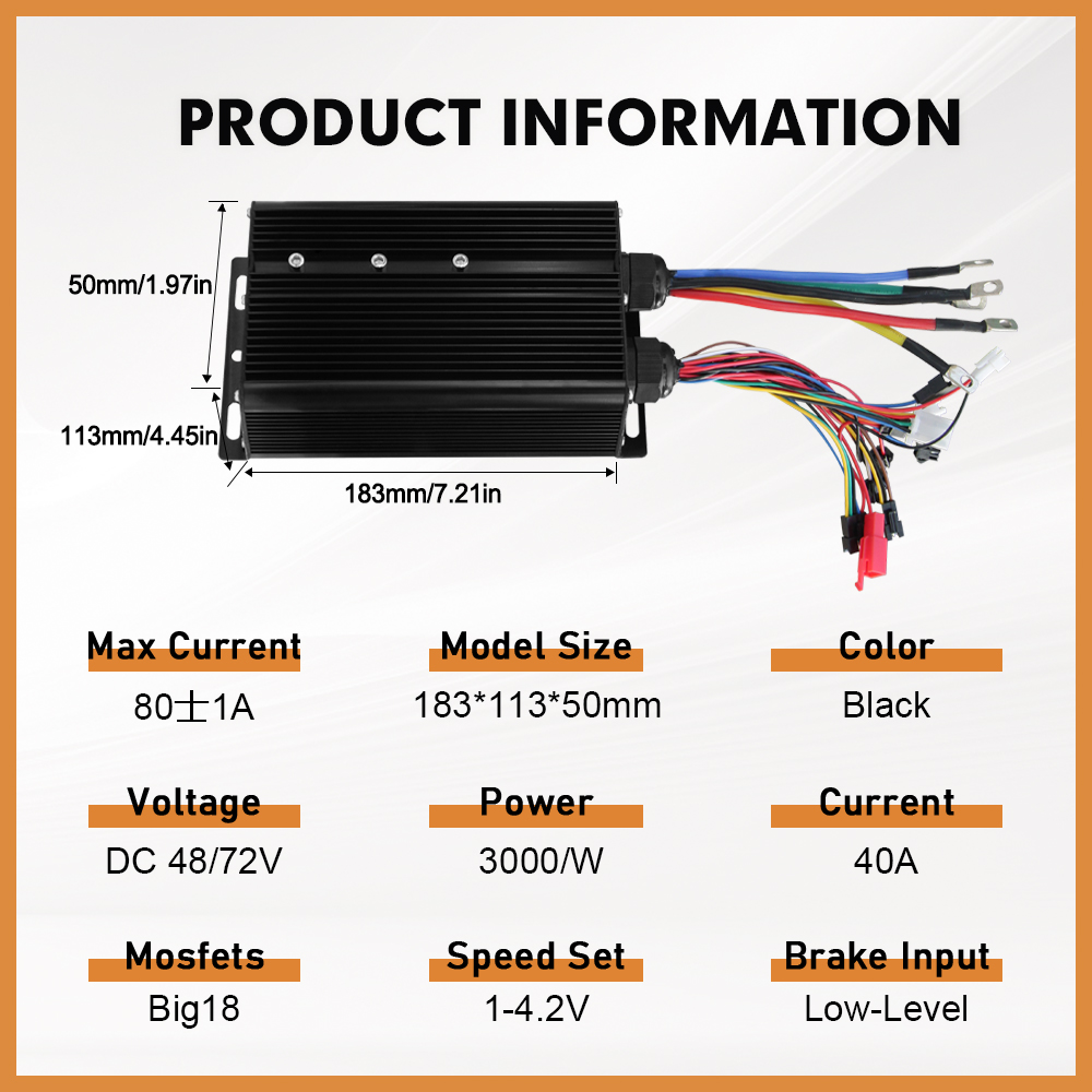 Электрический велосипед, 3 реж – обзор и цена 72V 5000W Hub Motor Kit
